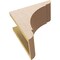 Ekena Millwork 6"W x 12"D x 12"H Classic Olympic Rough Cedar Woodgrain TimberThane Corbel, Primed Tan CORUR06X12X12OLYRCPR - alternate 2